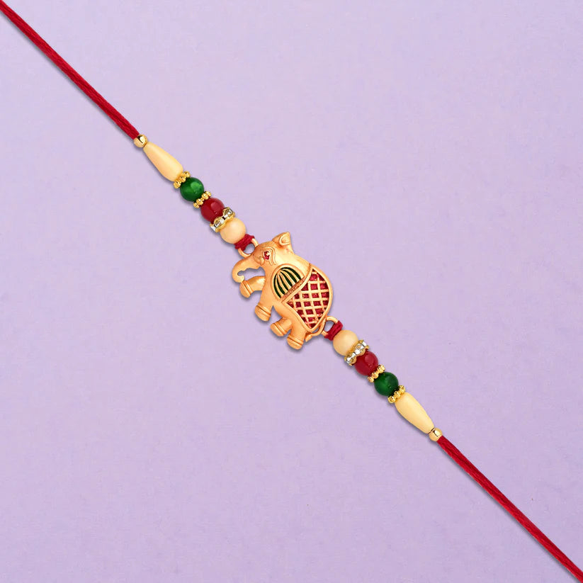 Elephant Rakhi – Handcrafted Traditional Design for Raksha Bandhan