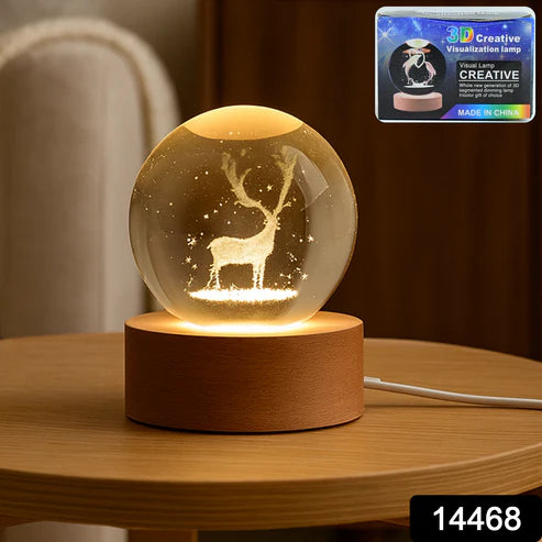 Astronomy Crystal Ball Lamp – 3D Night Light | Indo Glow