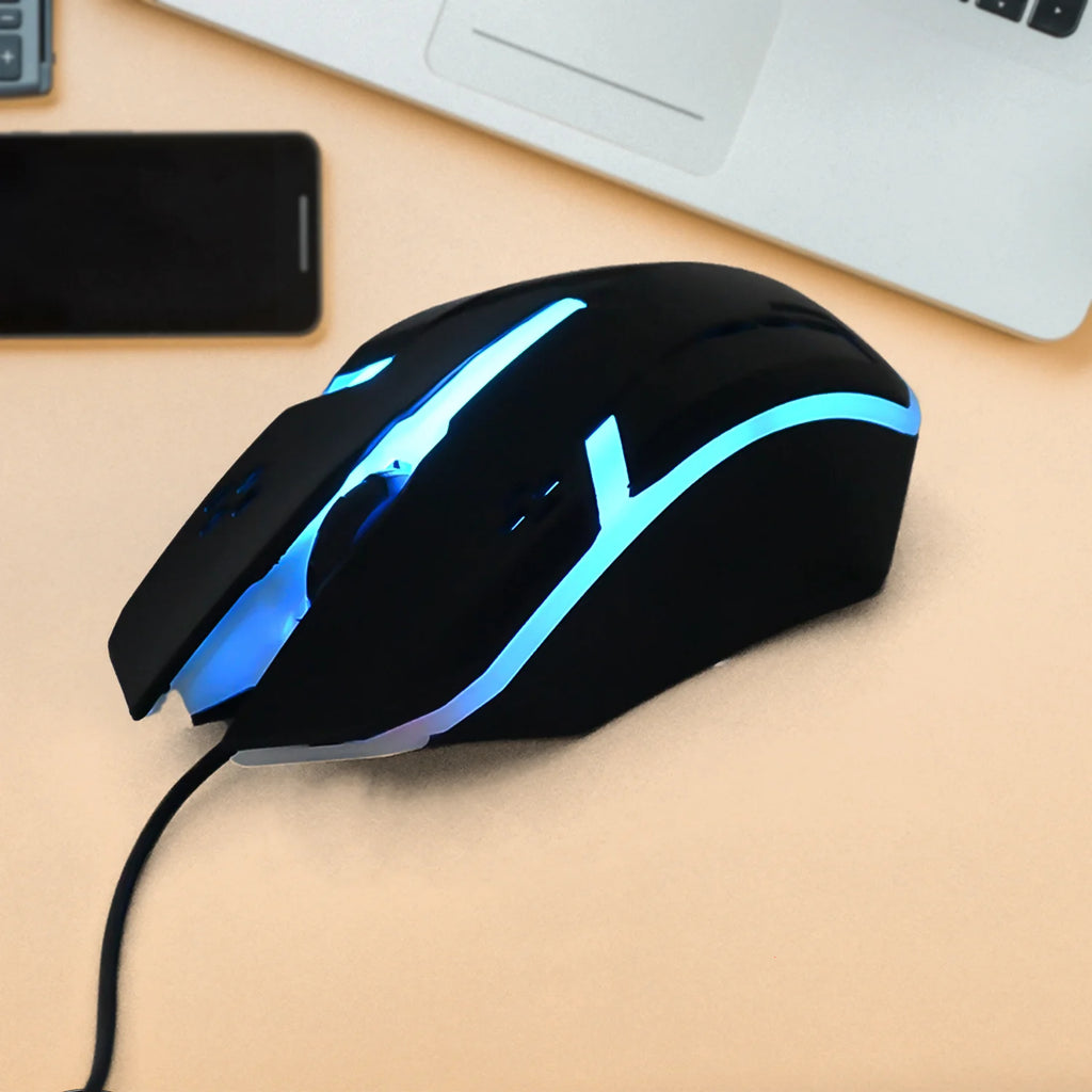 Wired Optical Gaming Mouse – Comfortable, Precise Tracking | RGB | Comshop