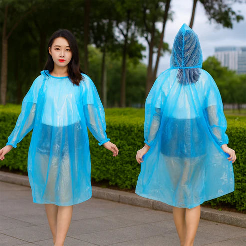 Disposable Raincoat – Monsoon Essential & Portable (pack of 2)