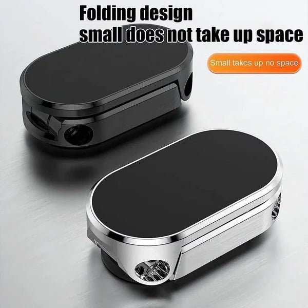 Magnetic Car Phone Holder – 360° Rotating Metal Mount