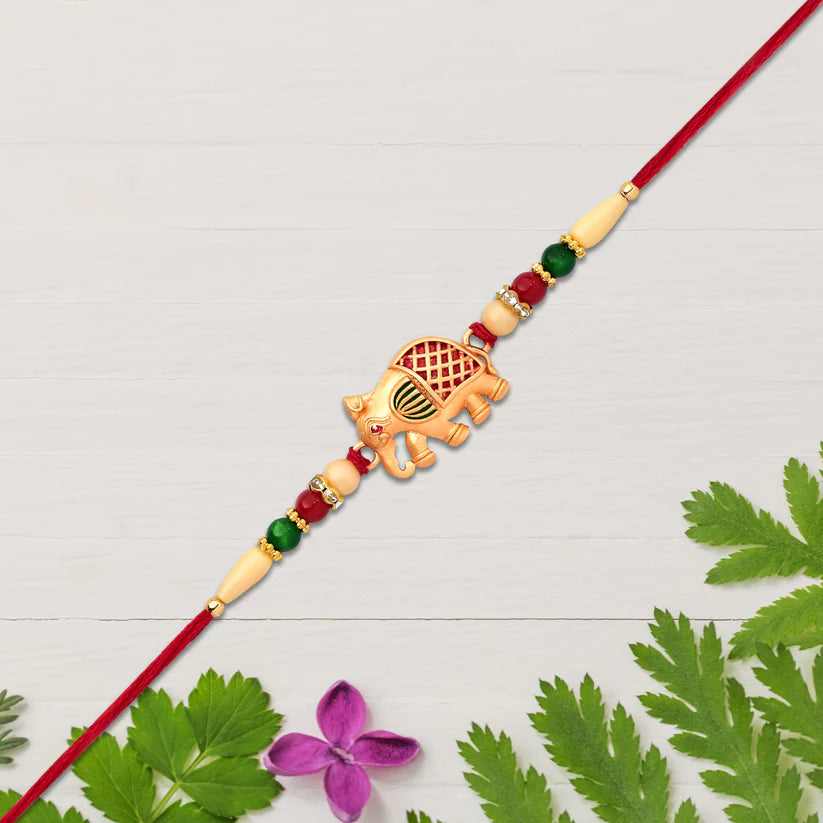 Elephant Rakhi – Handcrafted Traditional Design for Raksha Bandhan