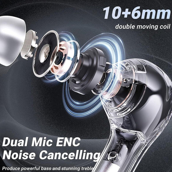 Wireless Bluetooth Earbuds – ENC Noise Cancelling | Phonixio