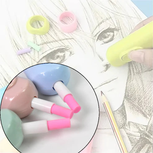 Electric Eraser Kit – Precision Erasing for Art & Drafting | ScribbleJoy with 10 Refiles
