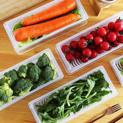 Freezer Storage Containers – 6-Pack 1500ML with Drain Plate | Organivo