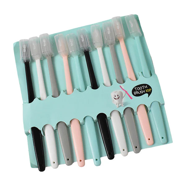 Ultra Soft Bristled Toothbrush – Gentle Care for Kids & Adults (pack of 10)