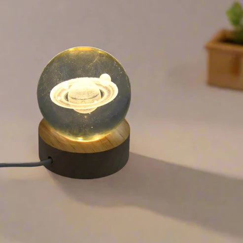 Astronomy Crystal Ball Lamp – 3D Night Light | Indo Glow