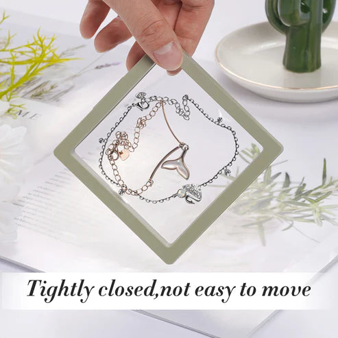 Floating Jewelry Display Box – Clear Acrylic Storage | ChefMates (pack of 5)