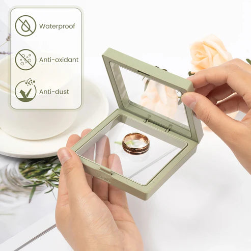 Floating Jewelry Display Box – Clear Acrylic Storage | ChefMates (pack of 5)