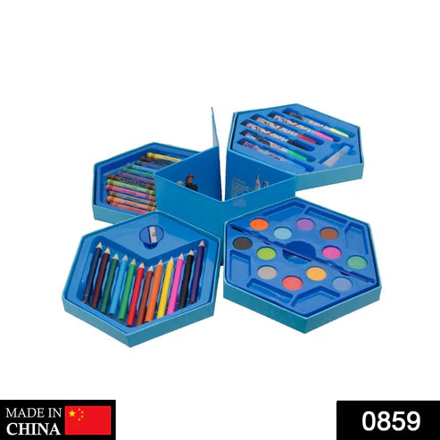 Kids Art Set 46 Pcs – Drawing & Colouring Kit