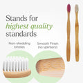 Bamboo Toothbrush Set – Eco-Friendly Medium Bristles (Pack of 10 )