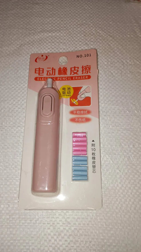 Electric Eraser Kit – Precision Erasing for Art & Drafting | ScribbleJoy with 10 Refiles