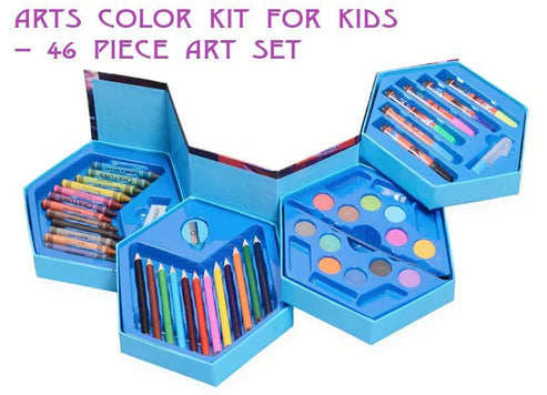 Kids Art Set 46 Pcs – Drawing & Colouring Kit