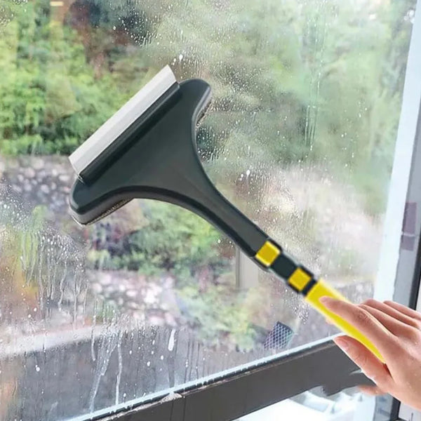 Window Cleaning Brush – 2-in-1 Mesh & Glass Wiper | Velvet Wipe