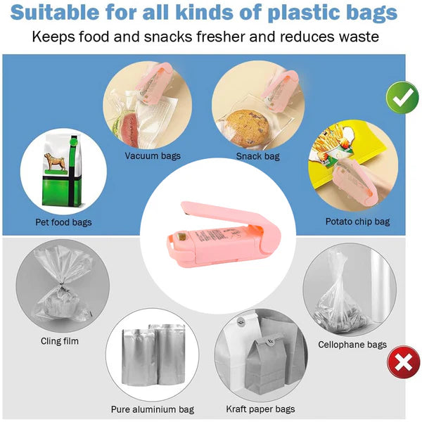 Mini Plastic Bag Sealer – Portable Heat Sealing Machine | FERVENT