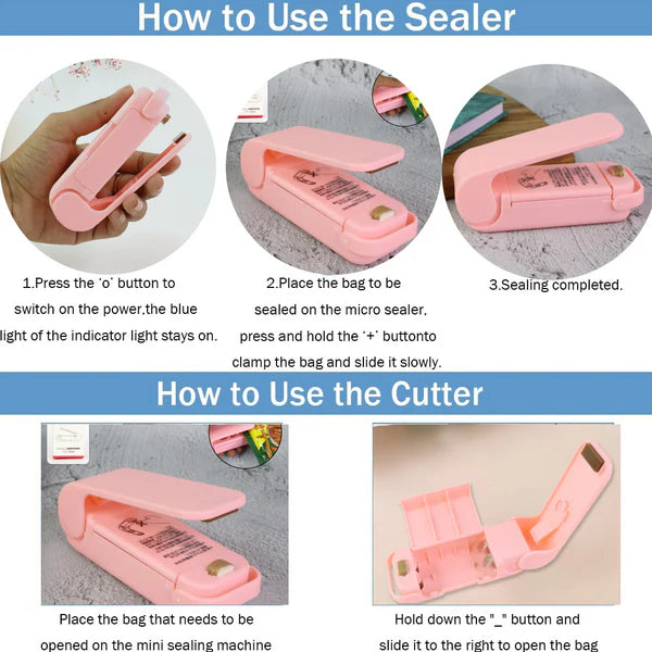Mini Plastic Bag Sealer – Portable Heat Sealing Machine | FERVENT