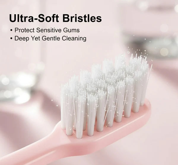 Ultra Soft Bristled Toothbrush – Gentle Care for Kids & Adults (pack of 10)