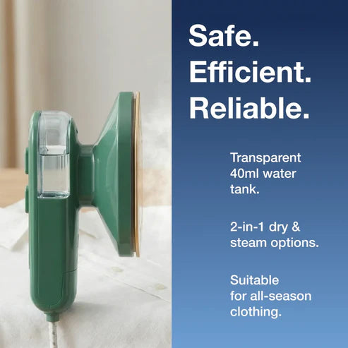 Portable Steam Iron – 2-in-1 Travel Garment Steamer | Happy Bathers