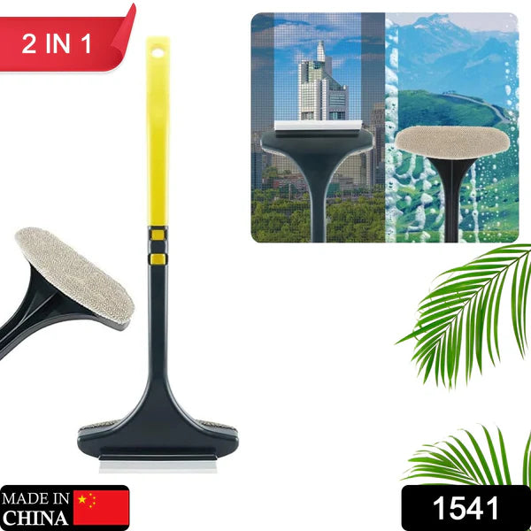 Window Cleaning Brush – 2-in-1 Mesh & Glass Wiper | Velvet Wipe