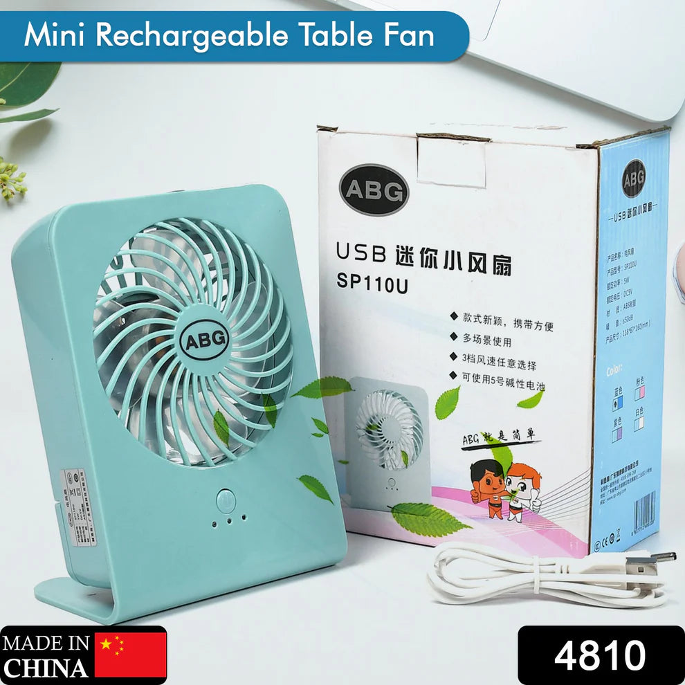 Portable Desk Fan – Quiet 3-Speed USB Power for Home & Office | VoltDesk by VoltDesk