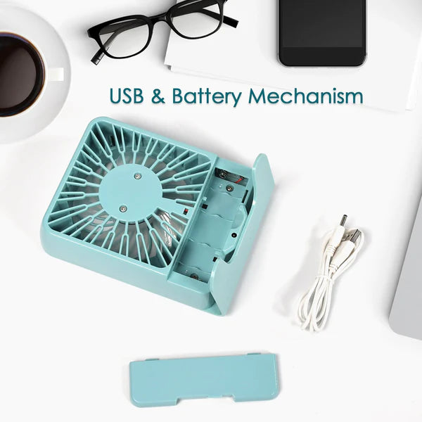 Portable Desk Fan – Quiet 3-Speed USB Power for Home & Office | VoltDesk by VoltDesk