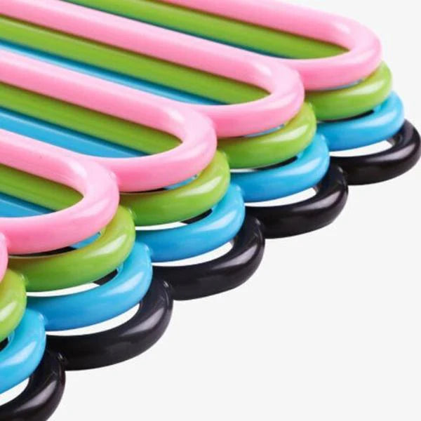 Space Saving Hanger – 5-Layer Multipurpose Plastic | GlimmerHome (pack of 5)