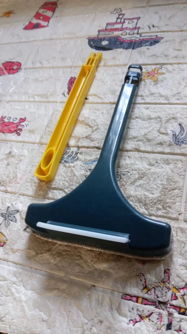 Window Cleaning Brush – 2-in-1 Mesh & Glass Wiper | Velvet Wipe