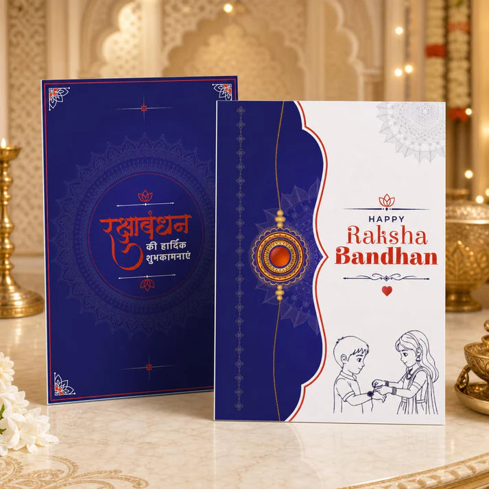 Floral Multicolor Rakhi & Chocolate Beats 32gm with Roli Chawal, Silver Color Pooja Coin & Greeting Card, Rakshbandhan Combo, Rakhi & Chocolate, Pack of 5 For Raksha Bandhan