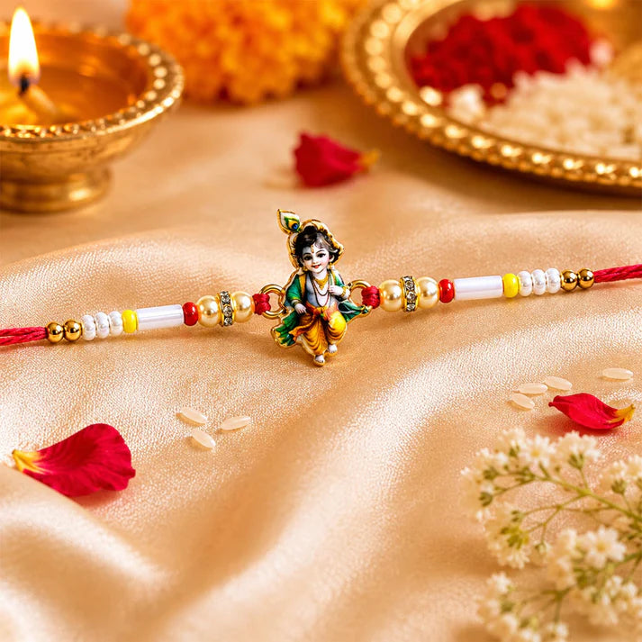 Rakhi with Chocolate for Brother (Set of 7), Raksha Bandhan Festival