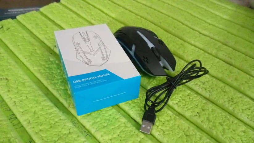 Wired Optical Gaming Mouse – Comfortable, Precise Tracking | RGB | Comshop