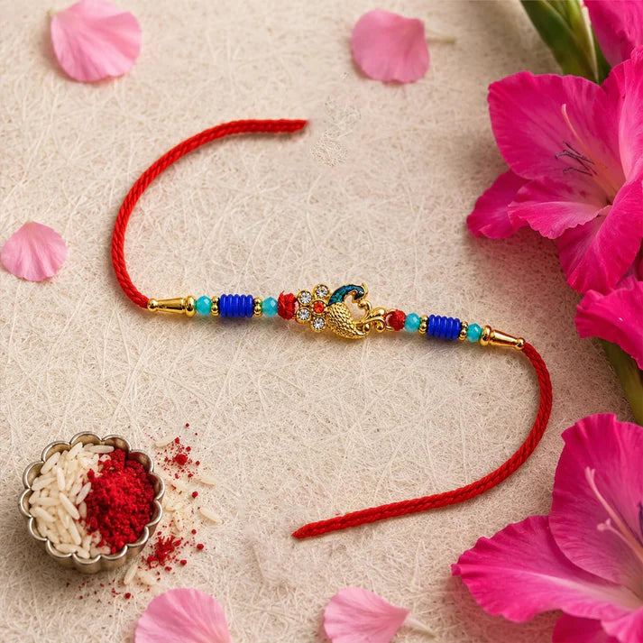 Rakhi with Chocolate for Brother (Set of 7), Raksha Bandhan Festival