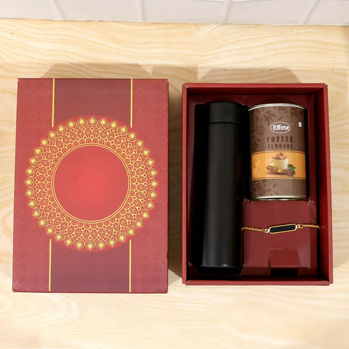 Custom Gold Rakhi – Elegant & Modern Celebration Gift
