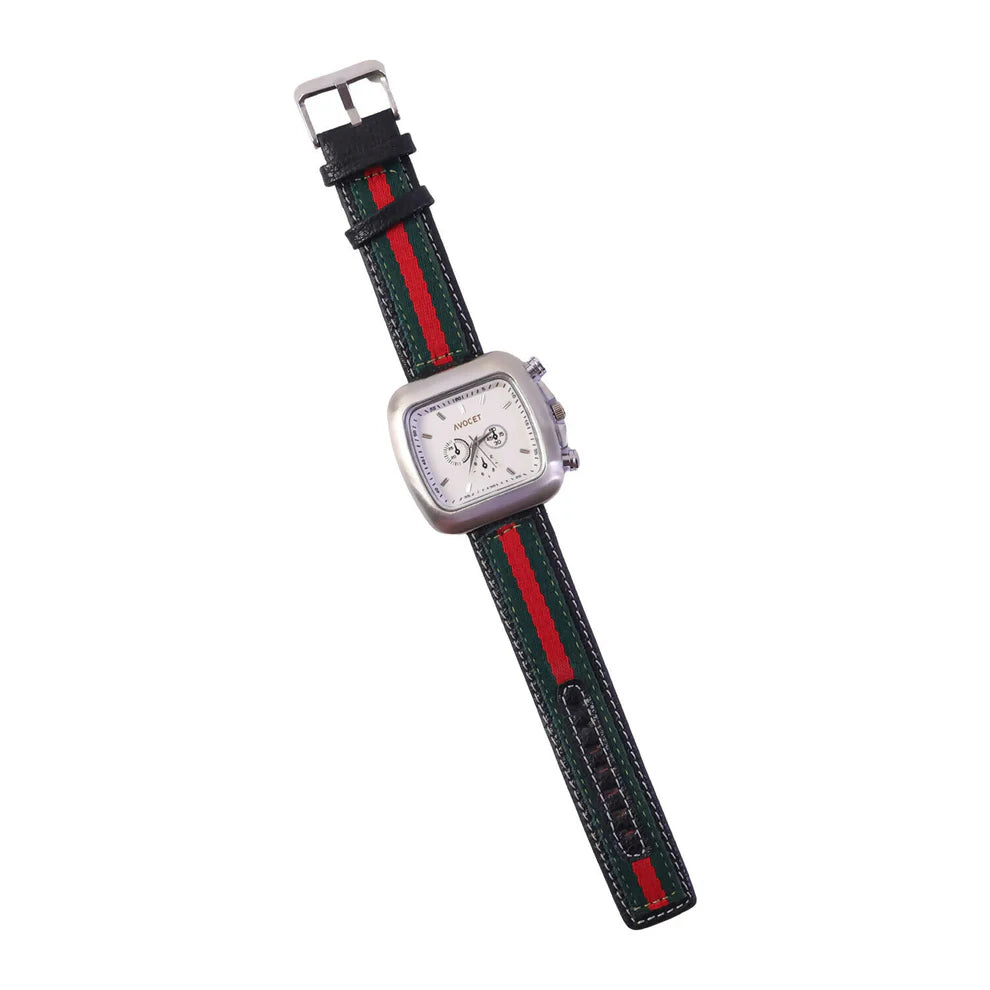 Men's Square Dial Analog Watch – Stylish Multi-Function Timepiece