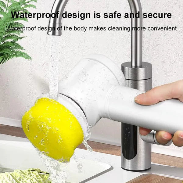 Electric Spin Cleaning Brush – 5 Replaceable Heads for Deep Clean