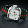 Men's Square Dial Analog Watch – Stylish Multi-Function Timepiece