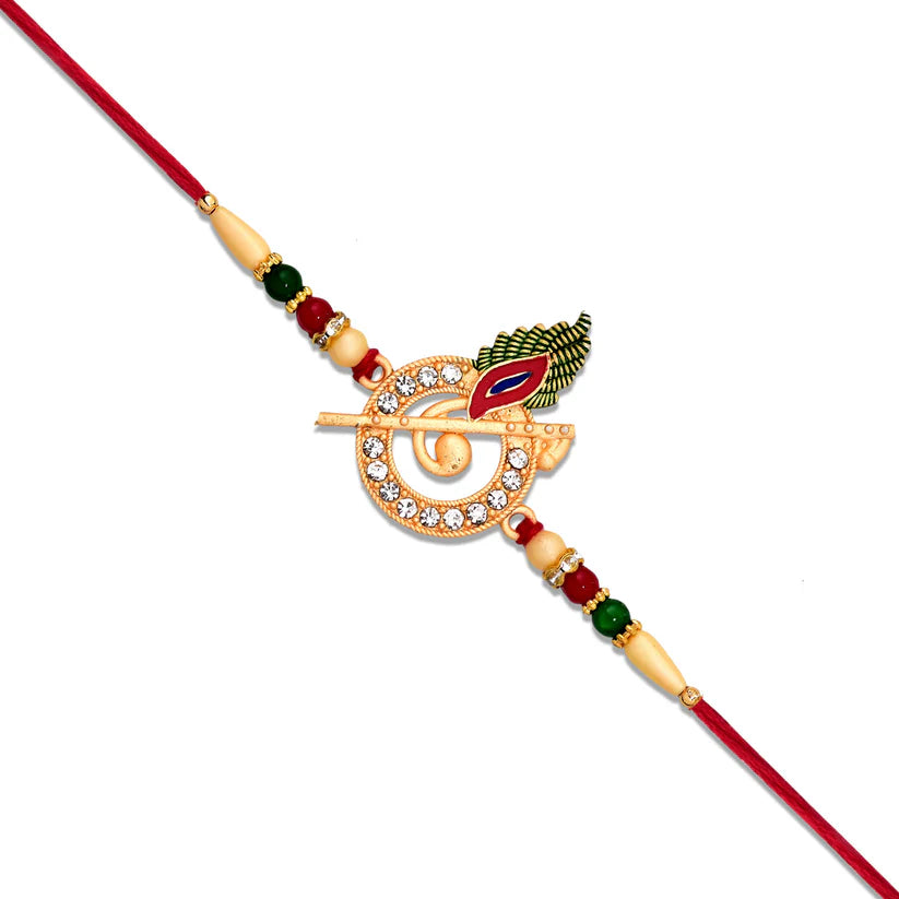Lord Krishna Motif Rakhi – Divine Blessings for Rakshabandhan (pack of 6)