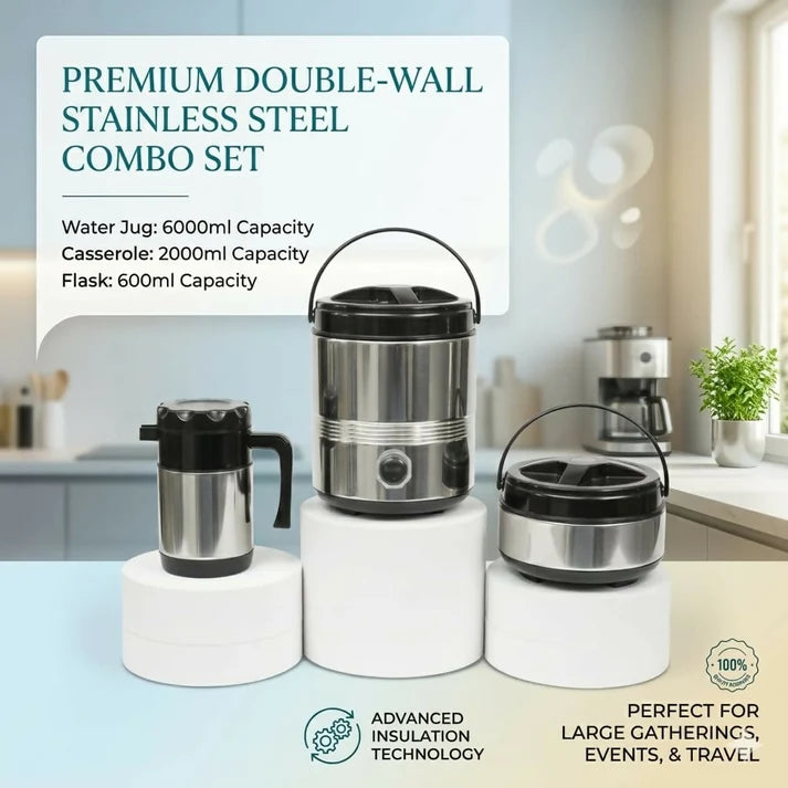 Insulated Water & Food Set – Keeps Hot & Cold for Hours