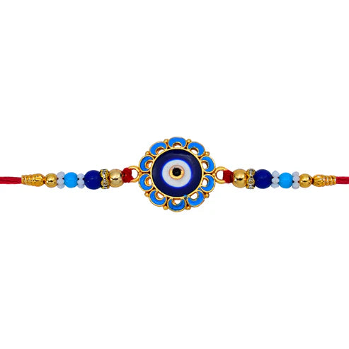 Evil Eye Rakhi – Protective Blue Beads for Brother (pack of 10)