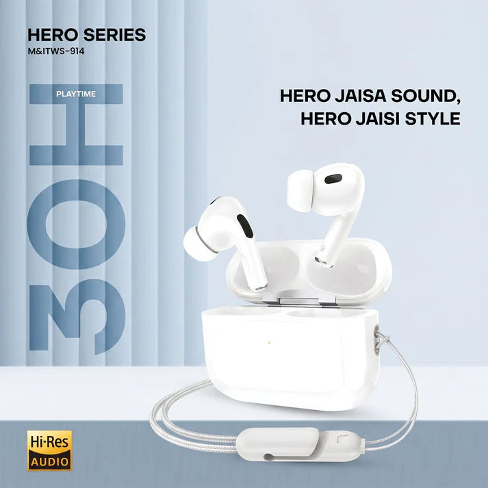 Wireless Bluetooth Earbuds – Hi-Res Stereo & Comfortable Fit