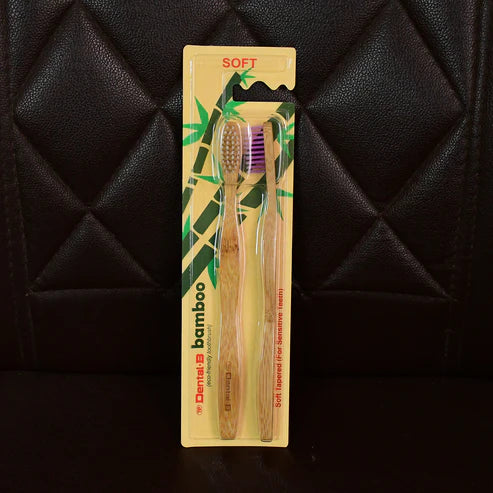 Bamboo Toothbrush Set – Eco-Friendly Medium Bristles (Pack of 10 )
