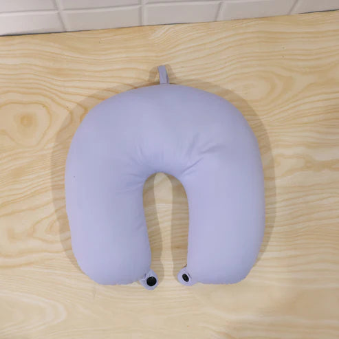 U-Shaped Travel Neck Pillow, Soft Comfortable Support Pillow with Snap Button (1 Pc)