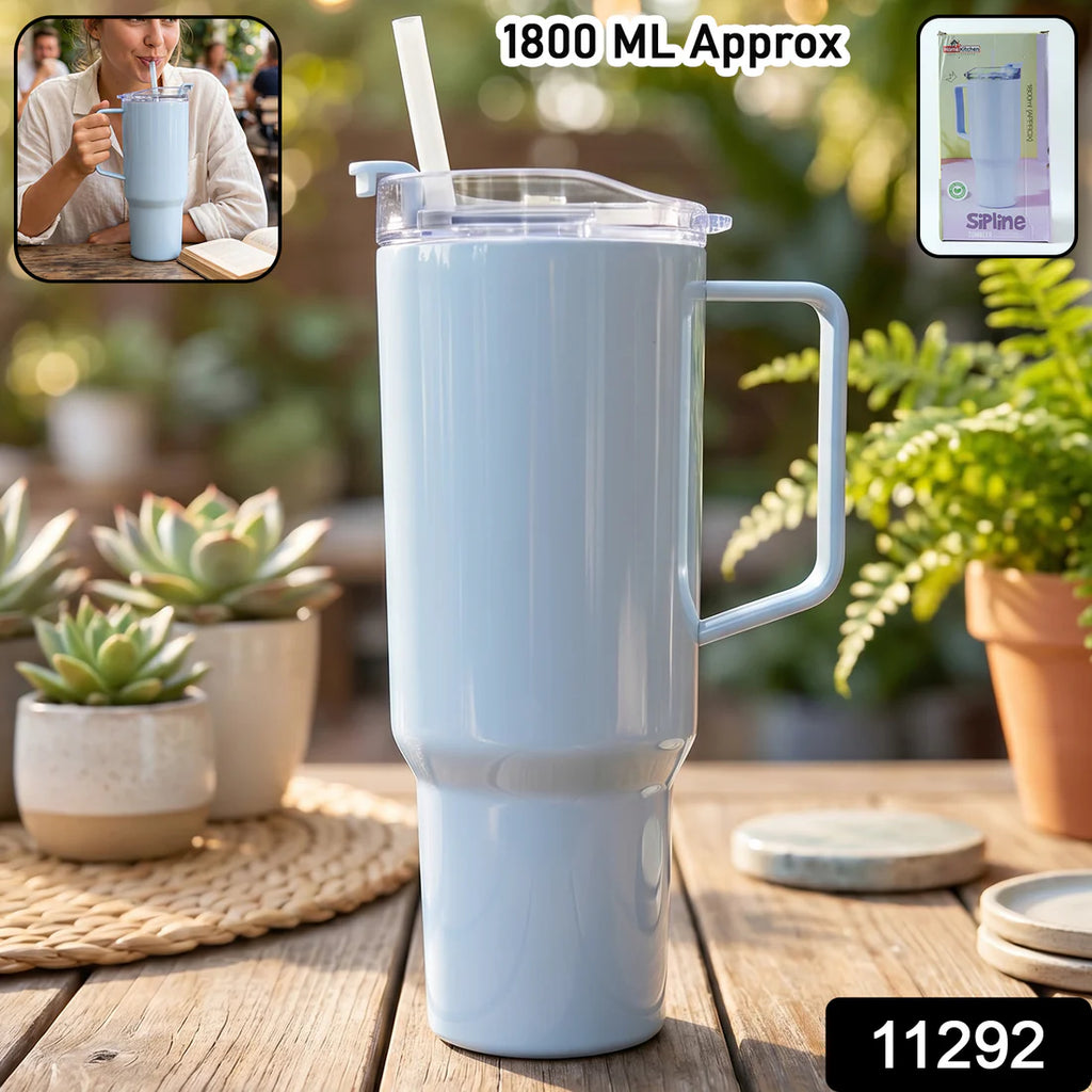 Travel Tumbler – Large 1800ml Capacity with Leak-resistant Lid