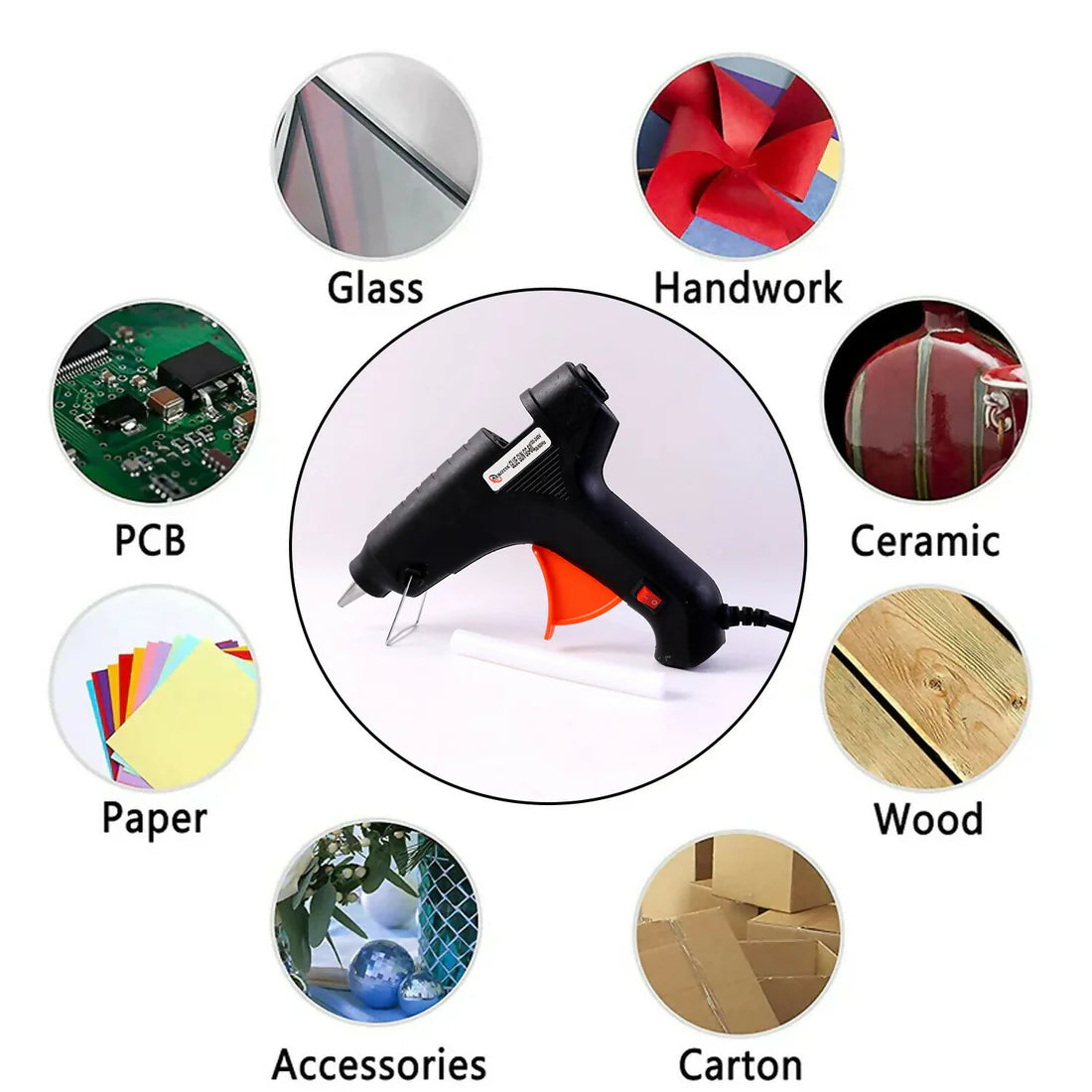 Electric Hot Melt Glue Gun – 60W Quick Heating & Precise Bonding