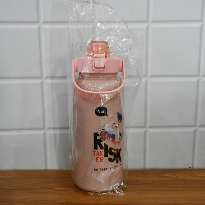Cartoon Printed Water Bottle Set – Leakproof Multi-Size Trio