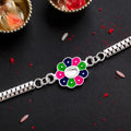 Flower Design Rakhi – Enamel Work Bracelet for Rakshabandhan(pack of 10)