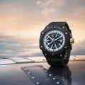 Men's Black Dial Analog Watch – Stylish & Durable Silicone Strap