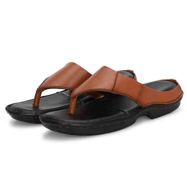 Men's Pure Leather Comfort Tan Sandals
