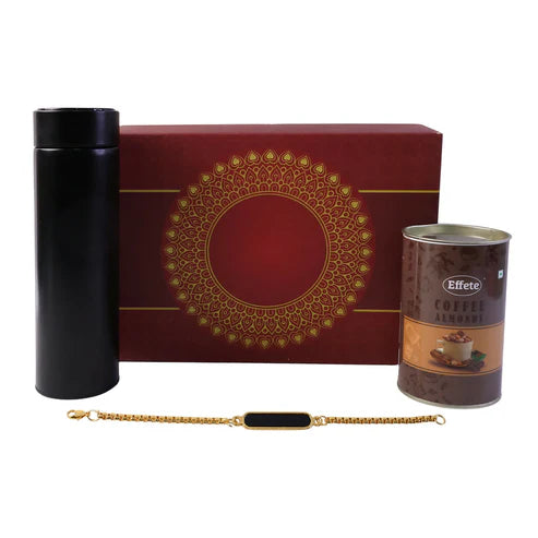 Custom Gold Rakhi – Elegant & Modern Celebration Gift