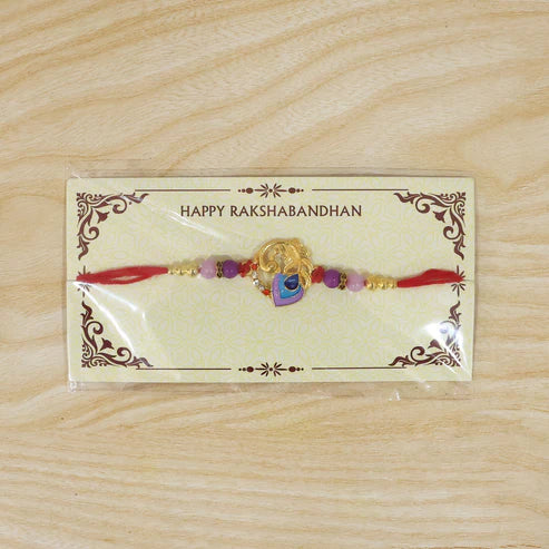 Rakshabandhan Peacock Rakhi – Elegant Traditional Brother Gift (pack of 10)