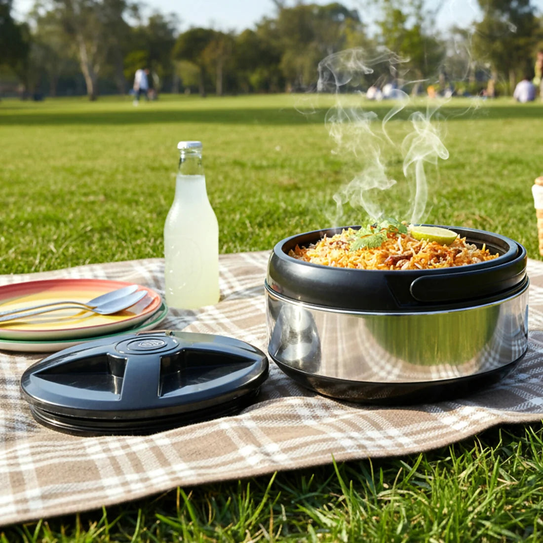 Food Storage Container – Keeps Roti, Rice, and Meals Hot & Cold